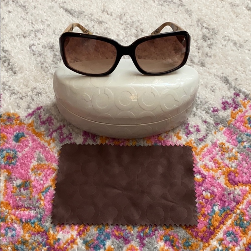 Coach Martha Tortoise Sunglasses